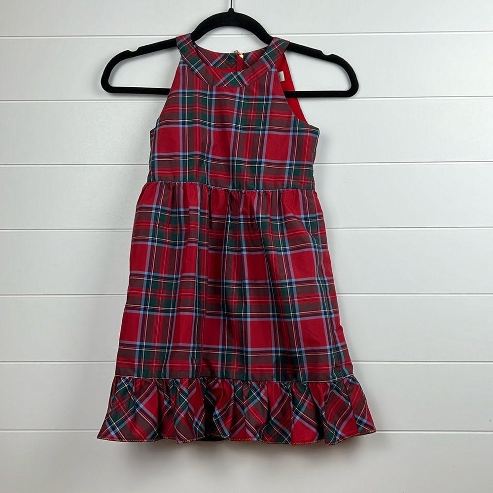 Vineyard Vines Red Plaid Kids Dress